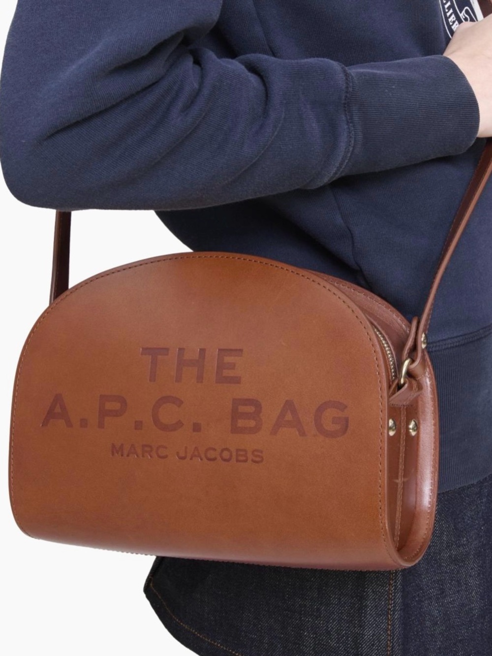 Marc Jacobs x The A.P.C. Bag Leather Crossbody Bag in Brown